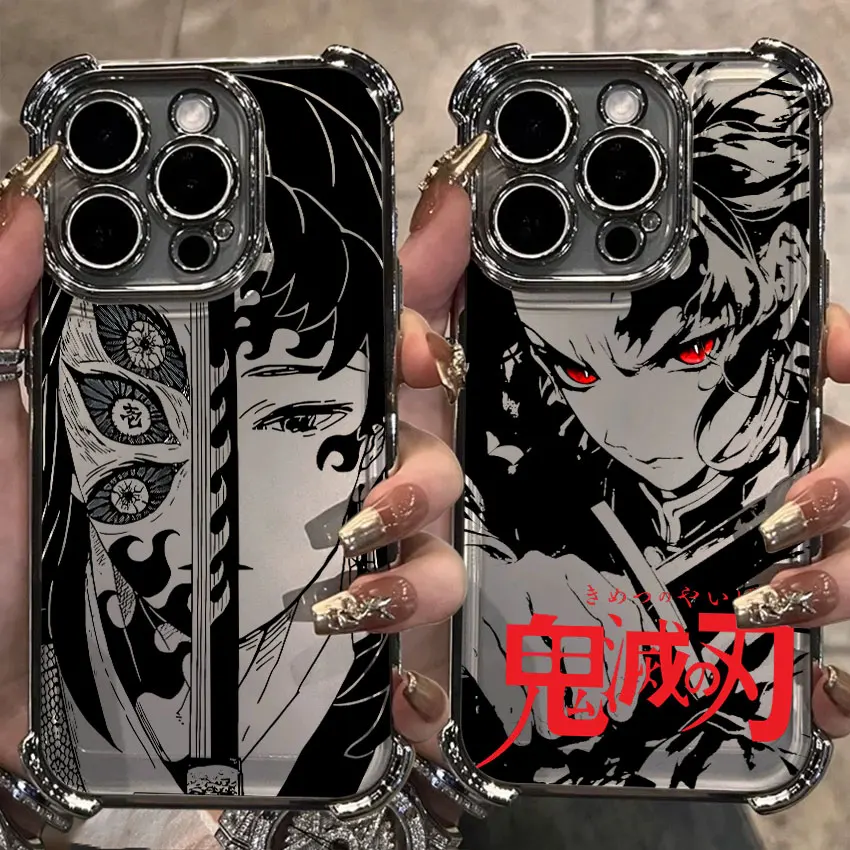 

Hot Anime Demon Slayer Art Case For Samsung Galaxy A56 A55 A54 A52 A53 A36 A34 A35 A33 A50 A73 A26 A25 A16 A06 Clear Phone Cover