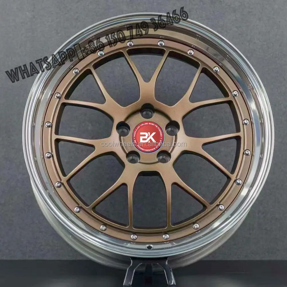 

New 3 Piece 17 18 19 20 Inch Concave Custom 5x114.3 Alloy Forged Passenger Car Wheels Rims Hubs for JDM Car Civic Q50 G37