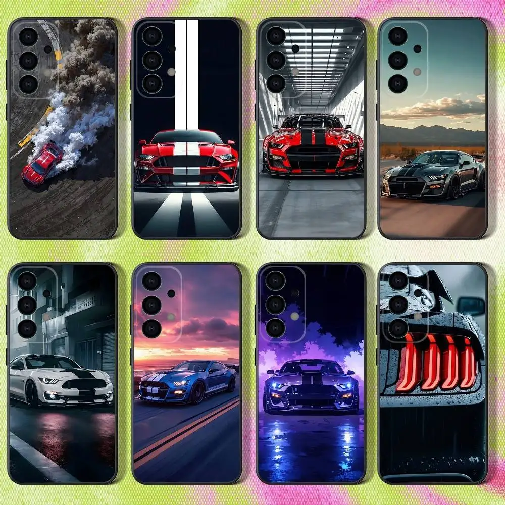 

M-Mustangs Car Phone Case For Samsung S25,S24,S21,S22,S23,S30,Ultra,S20,Plus,Fe,Lite,Note,10,9,5G Black Cover