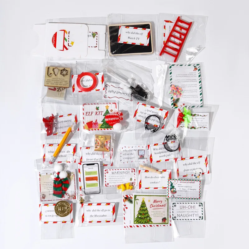 مجموعة وصول قزم يومي 12/24/27، مجموعة العد التنازلي لعيد الميلاد مع نكت ومفاجآت، مجموعة قزم من عيد الميلاد - ديكورات منزلية احتفالية #2