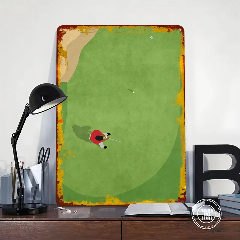 Golf Putt Birdie Tinplate Poster Custom Wall Art Vintage Metal Signs Retro Tin Plaque for House Decor Coffee Bar Accessories