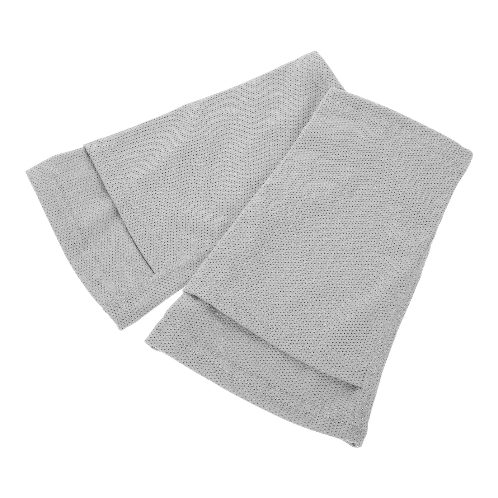 1Pair Gray Insert Style Football Leg Protection Sock Sleeves L Size Soccer Shin Guards Breathable Sweat Absorbing Calf