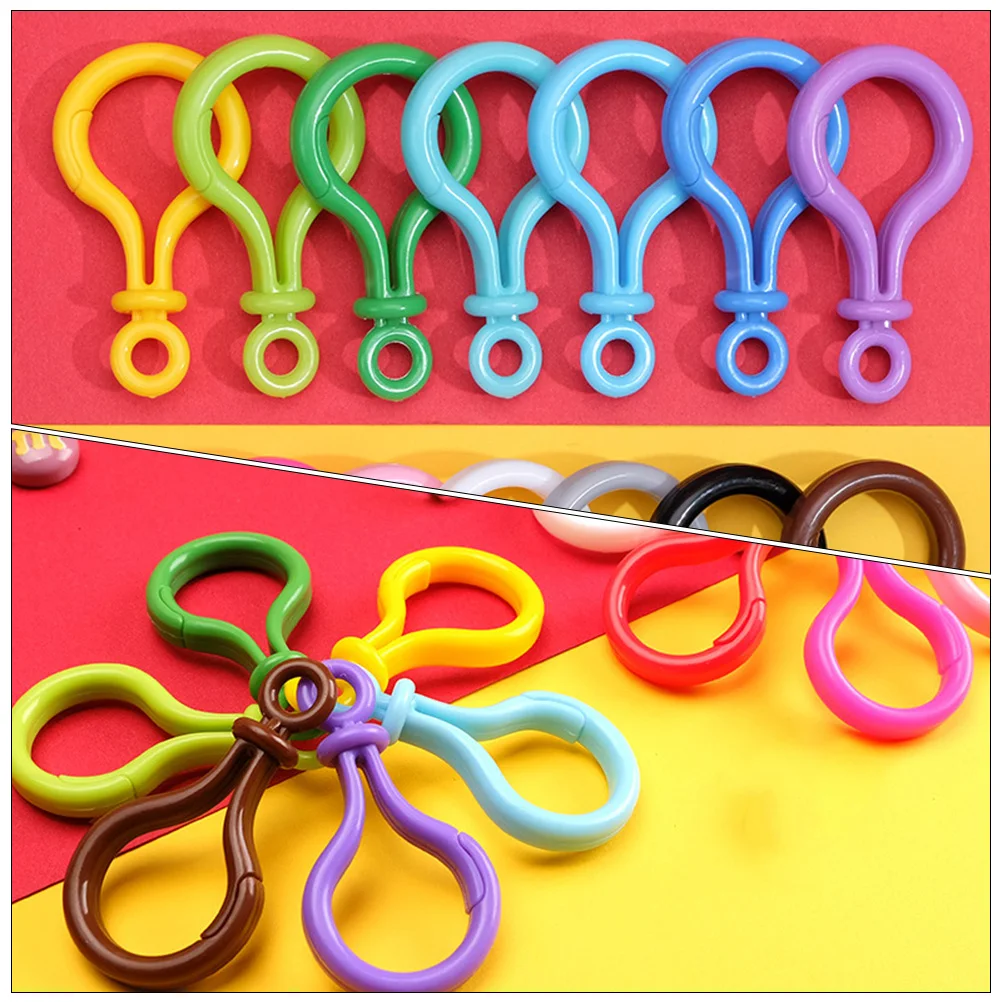 

32 Pcs Colorful Light Bulb Keychain Lanyard Clasp Clips Lobster Clasps Hook Hooks