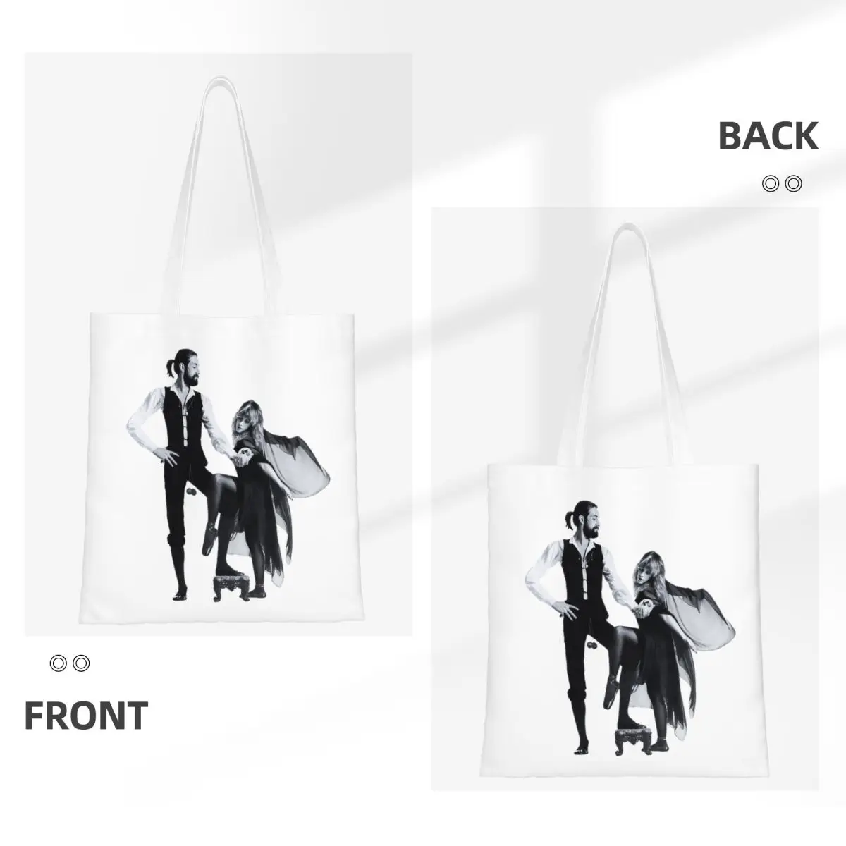 FLEETWOOD MAC Rumors Borse per la spesa Tela pieghevole La borsa a tracolla Borsa da viaggio per ragazze