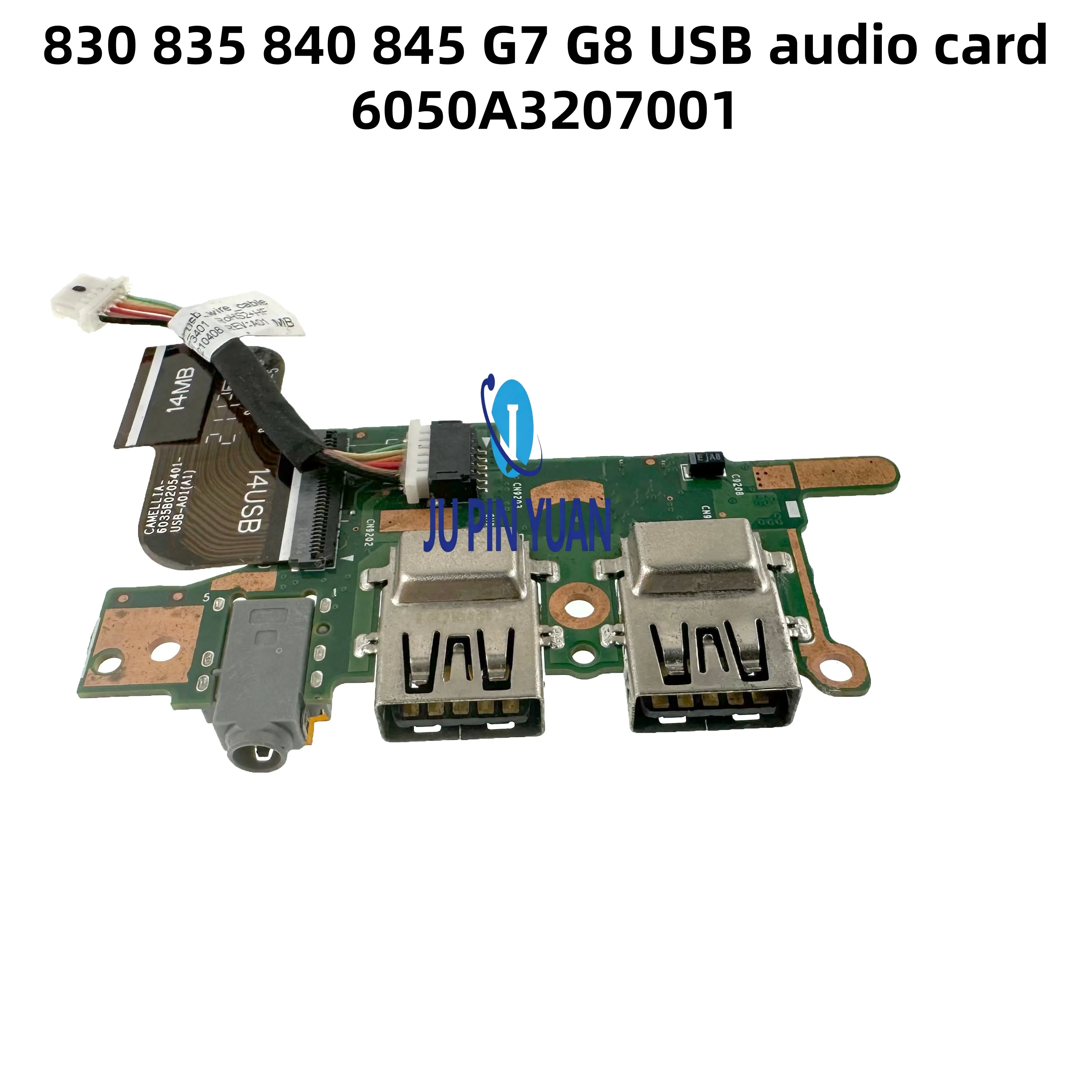 6050A3207001 For HP 830 835 840 845 G7 G8 USB small board audio board sound card board cable 100% Full Tested