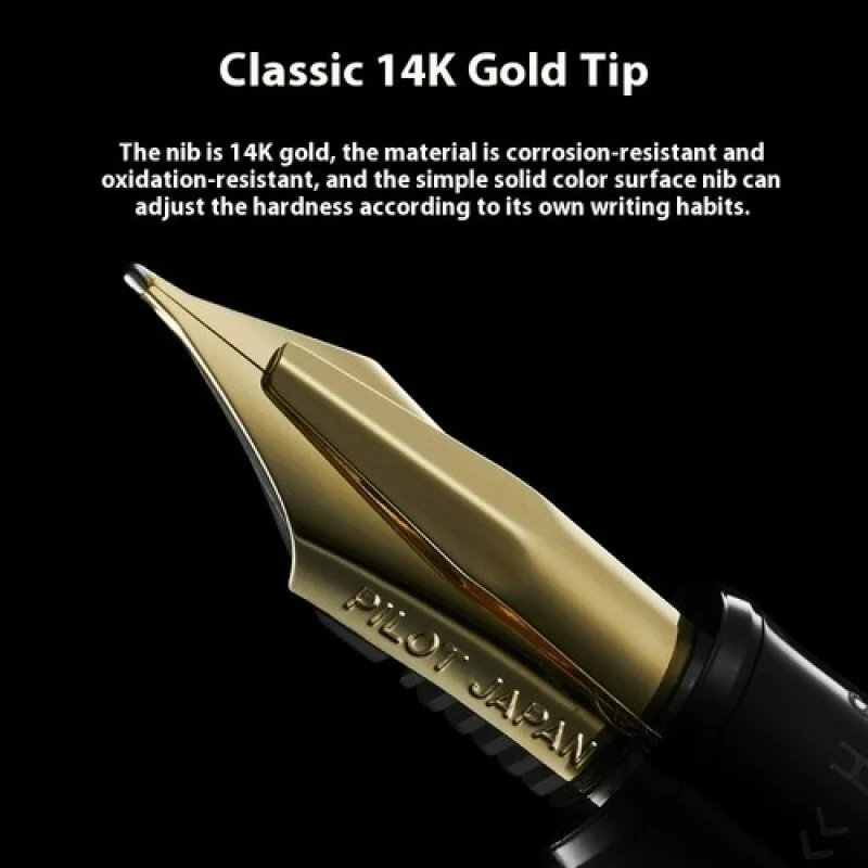 A+ per penna stilografica PILOT Justus 95 FJ-3MR con pennino regolabile, pennino in oro 14k FM/F/M