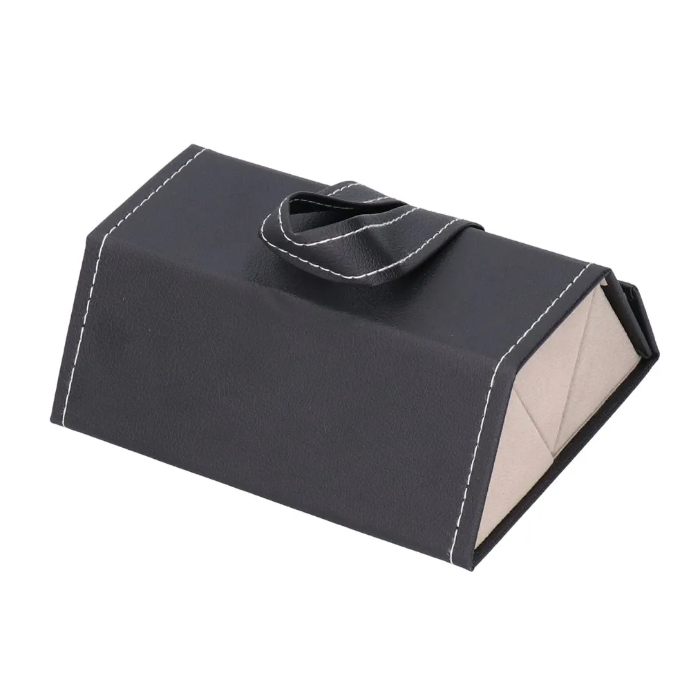 3 Slot Travel Sunglasses Case PU Leather Durable Portable Glasses Organizer Foldable Lightweight Sunglasses Organizer Case
