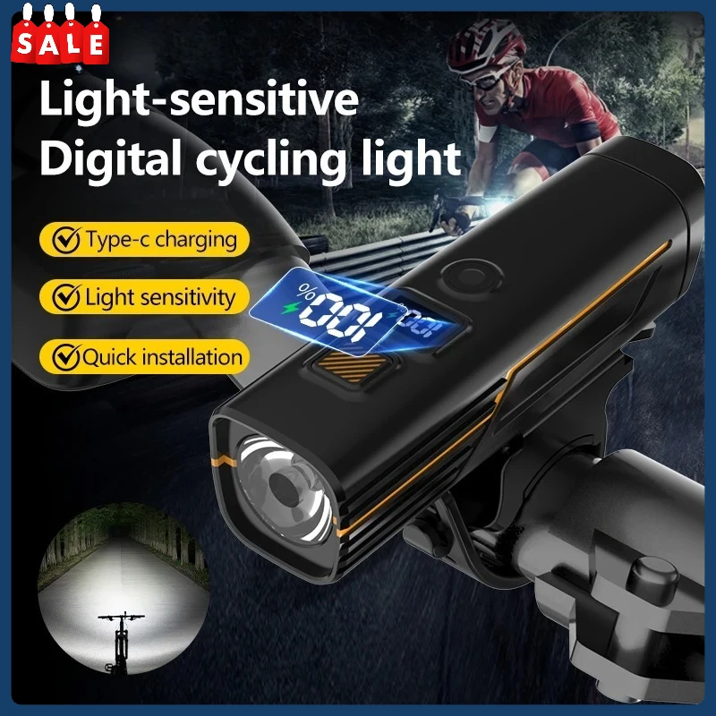 

Bike High Lightness Front Light 5 Modes Type-C Charging Headlight MTB Road Bike Headlight for Outdoor Cycling Bike Accessories