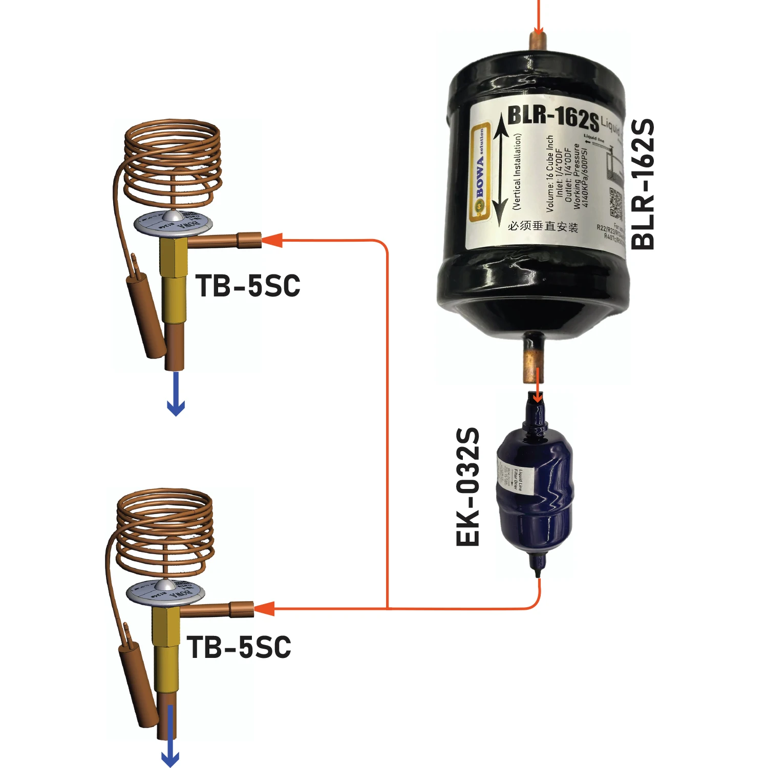 1.7kw R404a adjustable thermostatic expansion valves  are used for gilled & chamber evaporator of CM1950 cutter (cryostats)