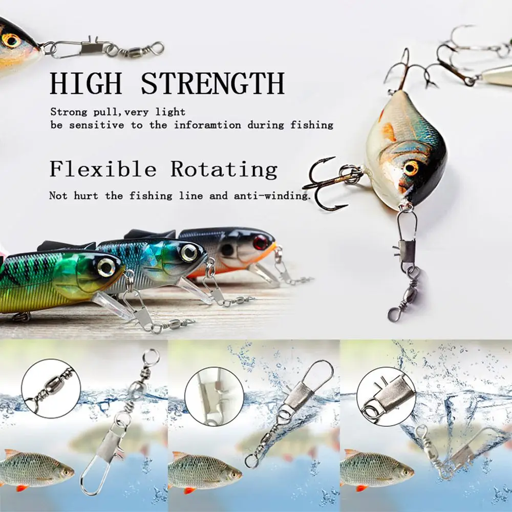 

Swivels Solid Rings Fishing Bearing Mixed Size Fishing Tool Pin Bearing Fishing Connector Solid Rings Swivel Barrel Rolling