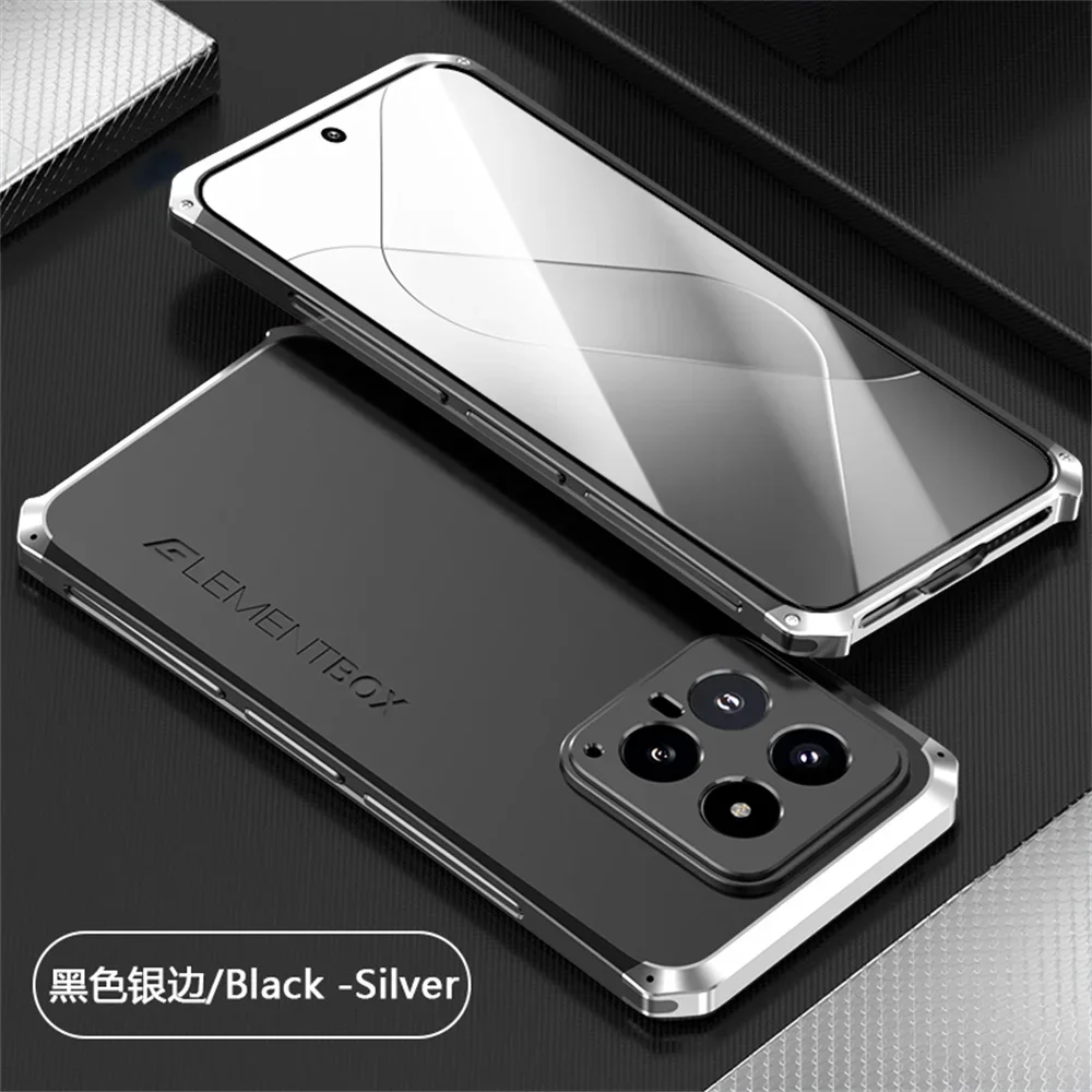 

Powerful Shockproof For Xiaomi Mi 14 Pro Case Aluminum Frame Hard PC Full Cover Metal Armor Funda For Xiaomi Mi14 Mi 14 Pro Case