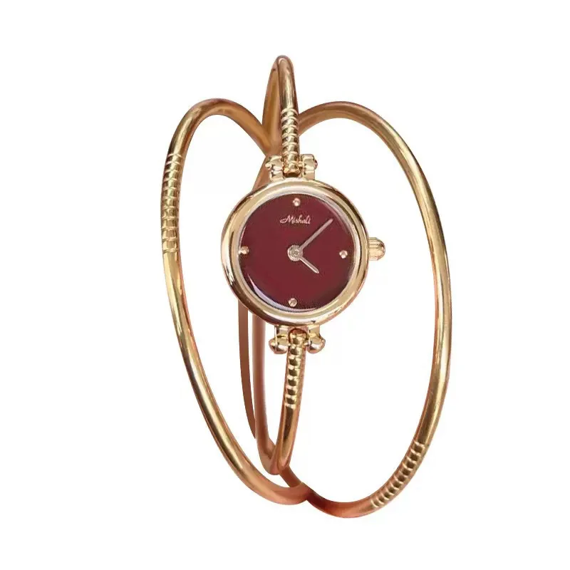 ساعة كوارتز بسوار ساعة عصرية للنساء بحزام فولاذي صغير نحيل وساعة احترافية للأعمال #1