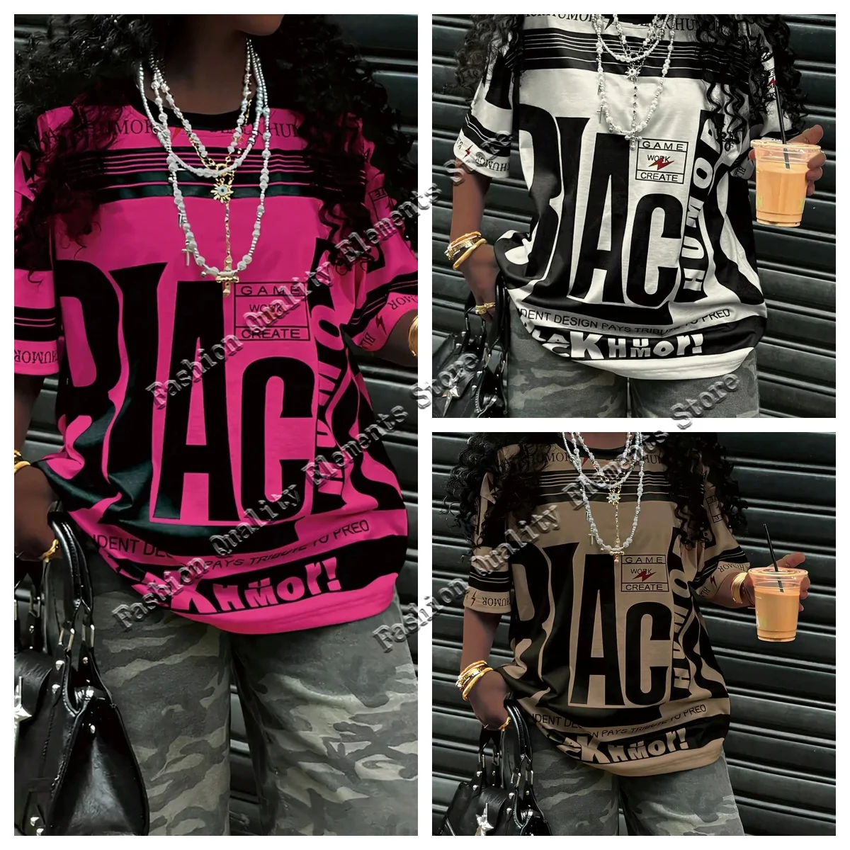 

2025 Summer Adult Male and Female Couples Casual Round Neck Short Sleeve Letter Printing Simple Pattern T-shirt Motorcycle