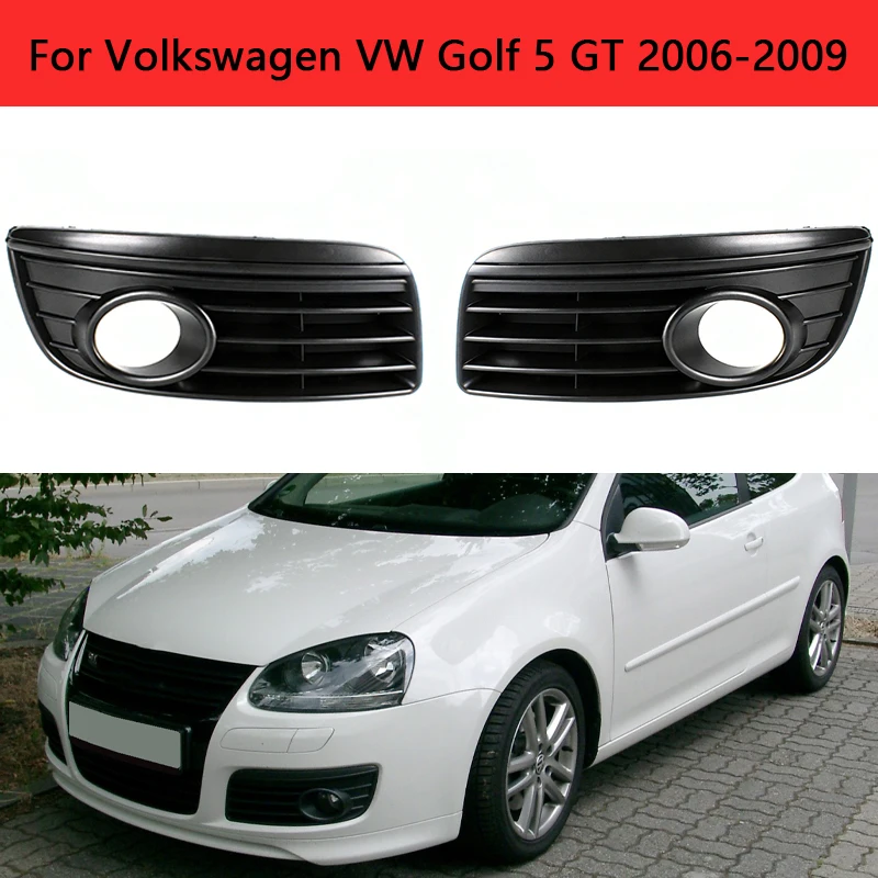 

Car Accessories Fog Light Frame Front Bumper Fog Lamp Cover Grille For Volkswagen VW Golf 5 GT 2006-2009 1k0853666AD 1k0853665AD