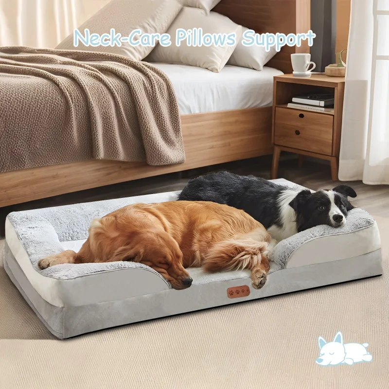 

All Season Pet Bed Memory Foam Sofa Removable Cover Washable Cushion Cozy Cave House for Dogs Cats Sleeping Comfort Nest