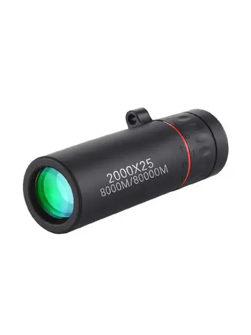 2000x25 HD Monocular Telescope Mini Portable Mobile Phone Telescope with Holder Outdoor Camping Hunting Birdwatching Telescopes