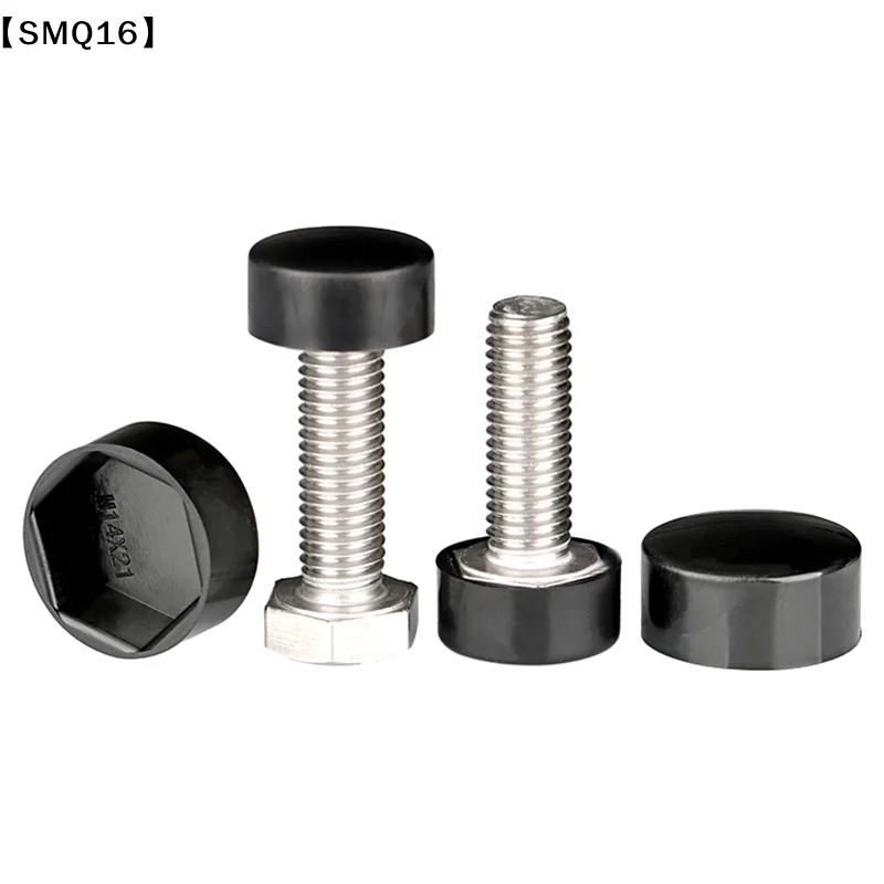 Hexagonal Nut Flat Head Plastic Protective Cap External Hexagonal Screw Low Head Decorative Cap Dust-Proof Cover【SMQ】