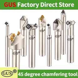 GUS TCM 45 Degree Chamfering Tool TCMT16T304 Blade Milling Cutte C20-30-110 Chamfering knife bar end mill Seismic Carving Tool