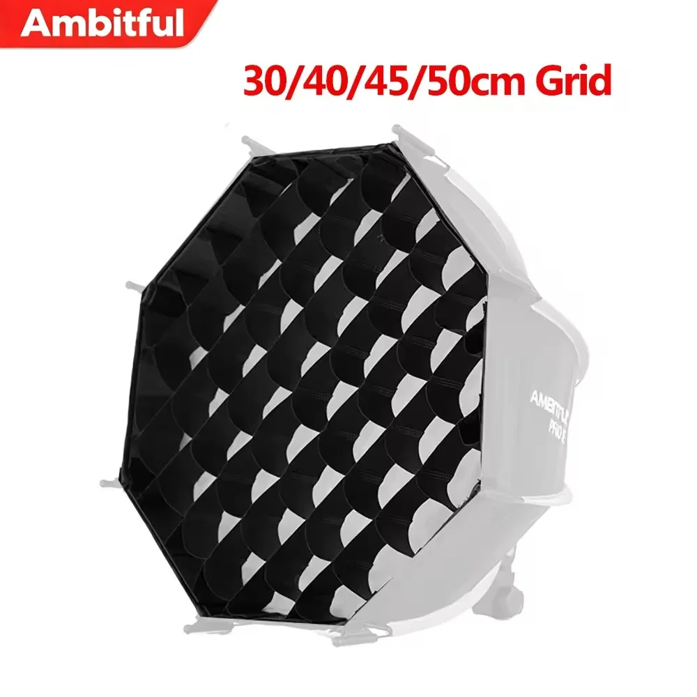 Ambitful Honeycomb Grid 30cm 40cm 45cm 50cm for Ambitful Mini Quickly Release Octagon Softbox PS30 PS45 PS50 PF30 PF40-only grid