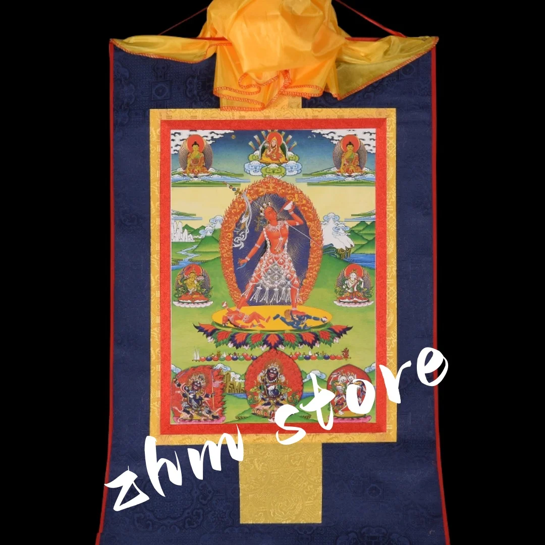 Tangka hanging painting gilding Naluo Daku Tangka Buddha porch Buddhist temple decorative painting