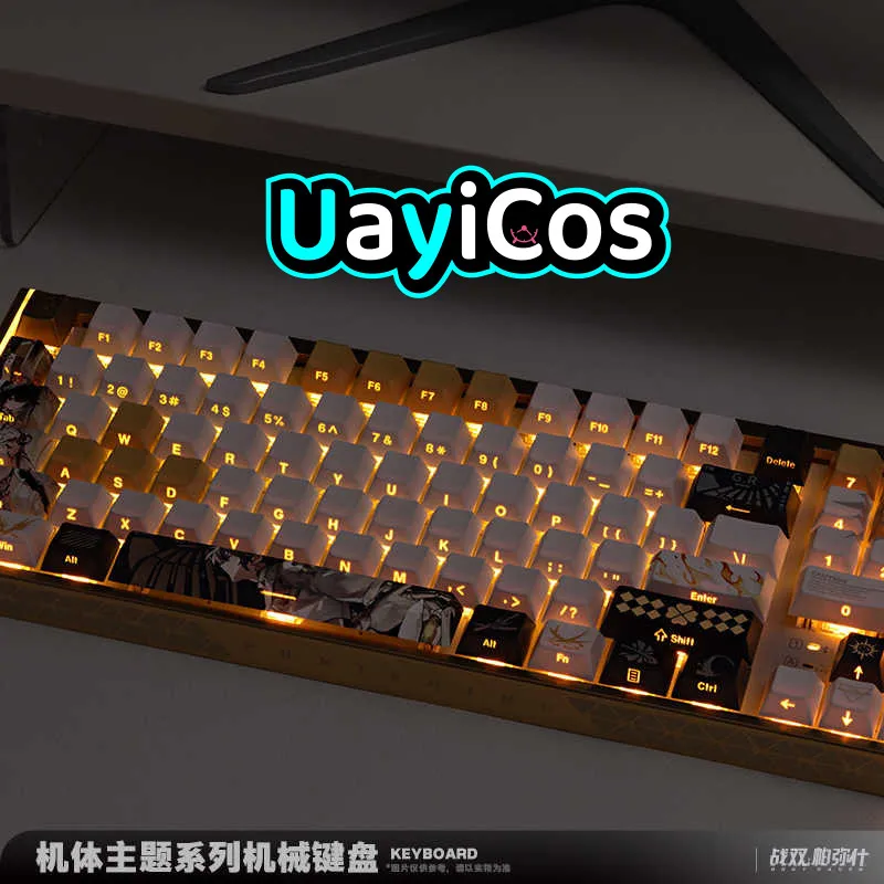 Offizielle Bestrafung: grauer Rabe lucia mechanische Tastatur RGB Gaming Tastatur Anime Figur Requisiten Puppe Spiel Zubehör Spielzeug für Ki