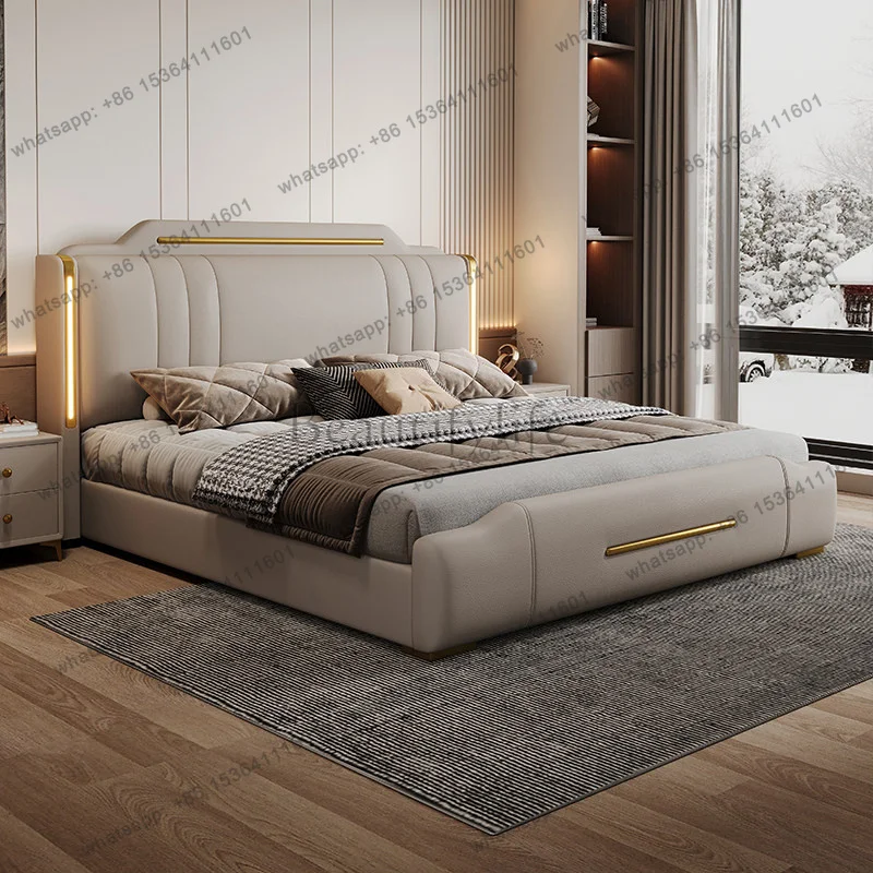 LJY Princess Reception Bed Bedroom Minimalist Universal Creative Reception Entertainment Bed Simple Muebles Postmodern Furniture