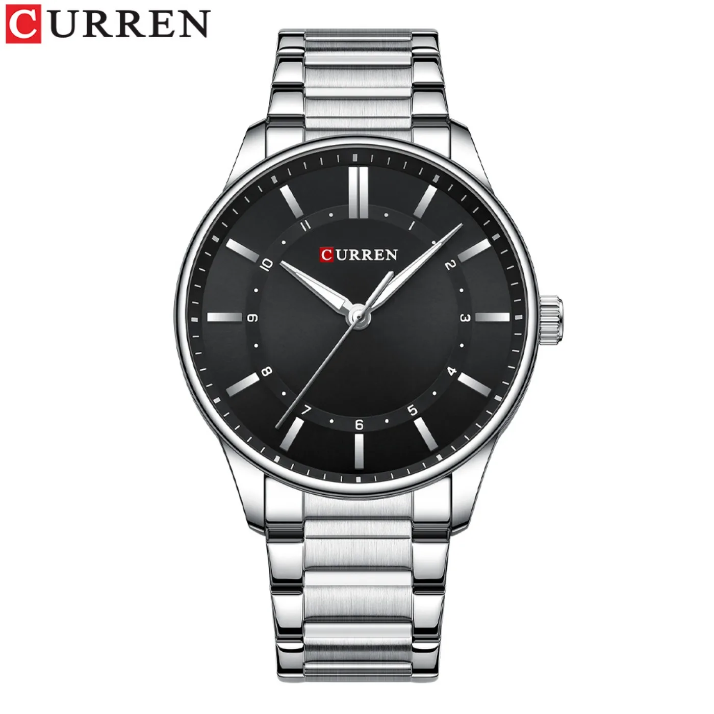 CURREN 8430 Classic Fashion Men's Quartz Watch Luminous Simple Gold Stainless Steel Business Casual Watches for Men Reloj Hombre view 3