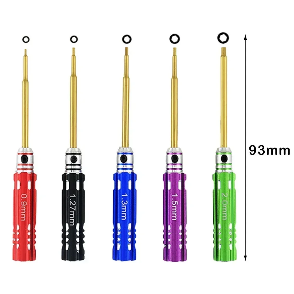 Quality For RC Model Screw Driver Reliable 5PCS HSS Hexagon Wrench Screwdrivers Sizes 0 9mm / 1 27mm / 1 3mm 1 5mm / 2 0mm