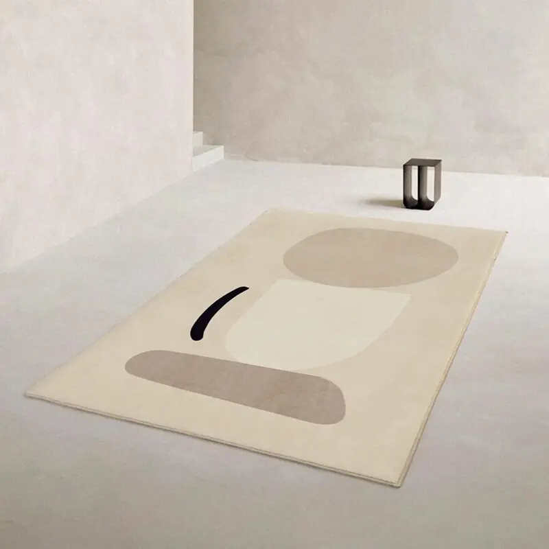 Modern simple Morandi color living room carpet sofa coffee table blanket mat home bedroom bedside floor mat
