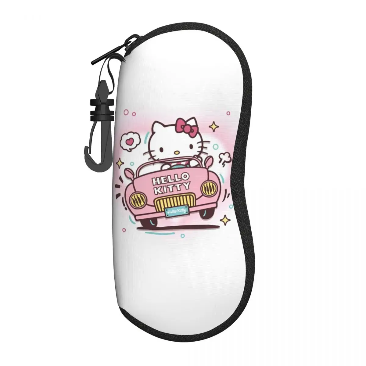 

Hello Kitty Kawaii мультфильм чехол для очков карманный чехол для солнцезащитных очков для унисекс трендовая коробка для очков брелок коробка для очков
