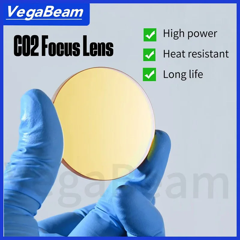 CO2 Focusing Lens ZnSe PVD Laser Focus Lens D20 D19 FL38.1/50.8/63.5/76.2mm 100W 150W 200W for High-Power Laser Engraver Machine