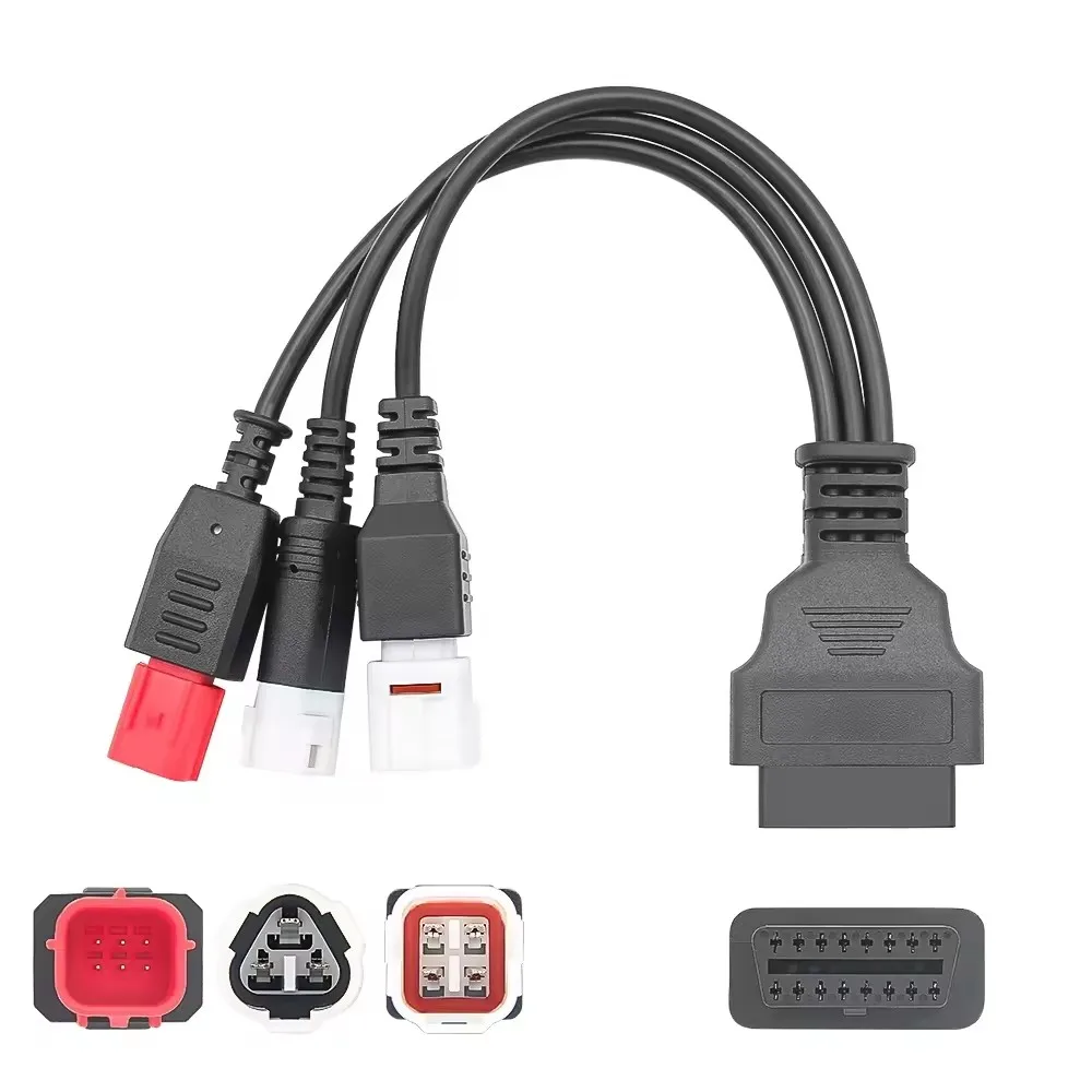 

OBD2 Interface Plug 3PIN 4PIN 6PIN To Female Cable Motorbike Diagnostic Cable for Yamaha Motorcycle Scanner Diagnostic Tool
