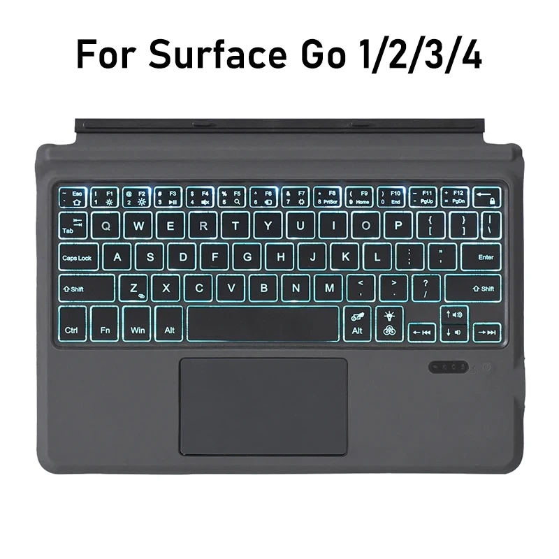 Backlit Keyboard For Surface GO,Detachable Wireless Bluetooth Keyboard With Trackpad For Microsoft Surface Go 1/2/3/4 10.5 Inch