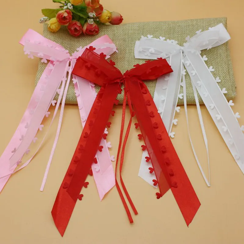 10pcs Wedding Bowknots Ribbon Bows Ribbon Bow Mini Cars Chairs Cloth Party Holiday Wedding Arch Vase Photo Prop Decorations