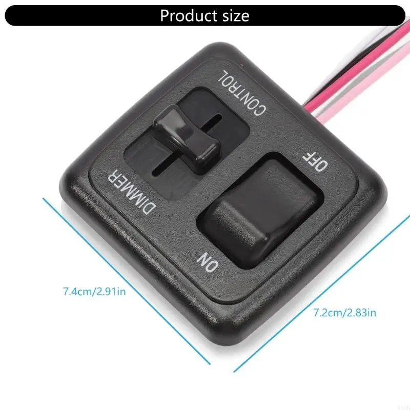2025 مفتاح DC12V DIMMER جديد لمصابيح الهالوجين والأضواء المتوهجة الإضاءة الداخلية التي توفر تركيبًا بسيطًا #6