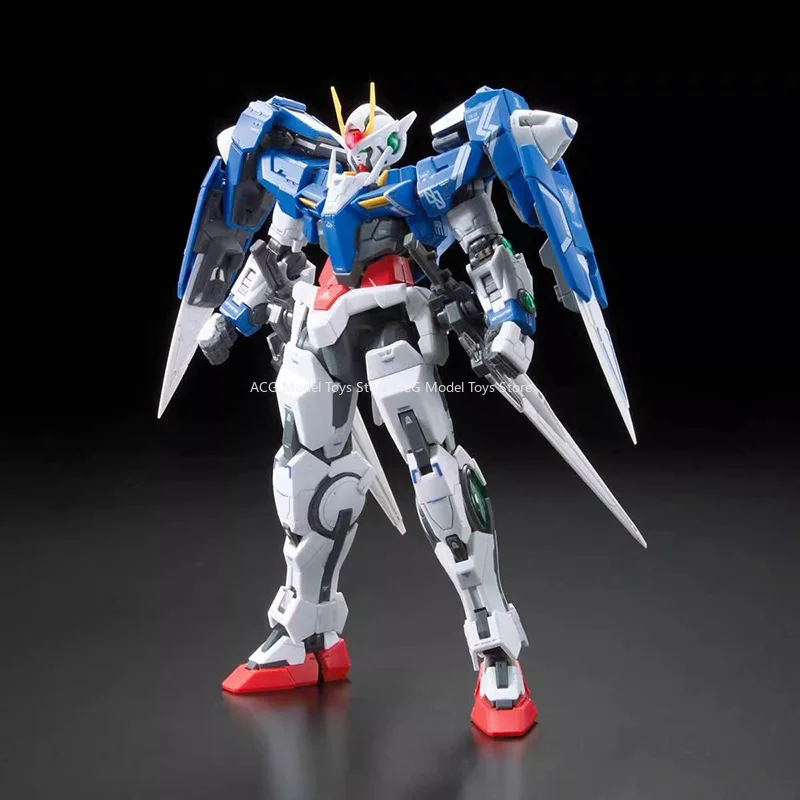 In Stock Bandai RG 1/144 00 Raiser Gundam 00 Anime Action Figure Model Assemble Toys Collection Gift