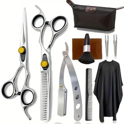 6.5 Inch Professional Barber Scissors  Hairdressing Hair Cut Hairstyle Tools and Accessories Thinning Scissors for Barber Home