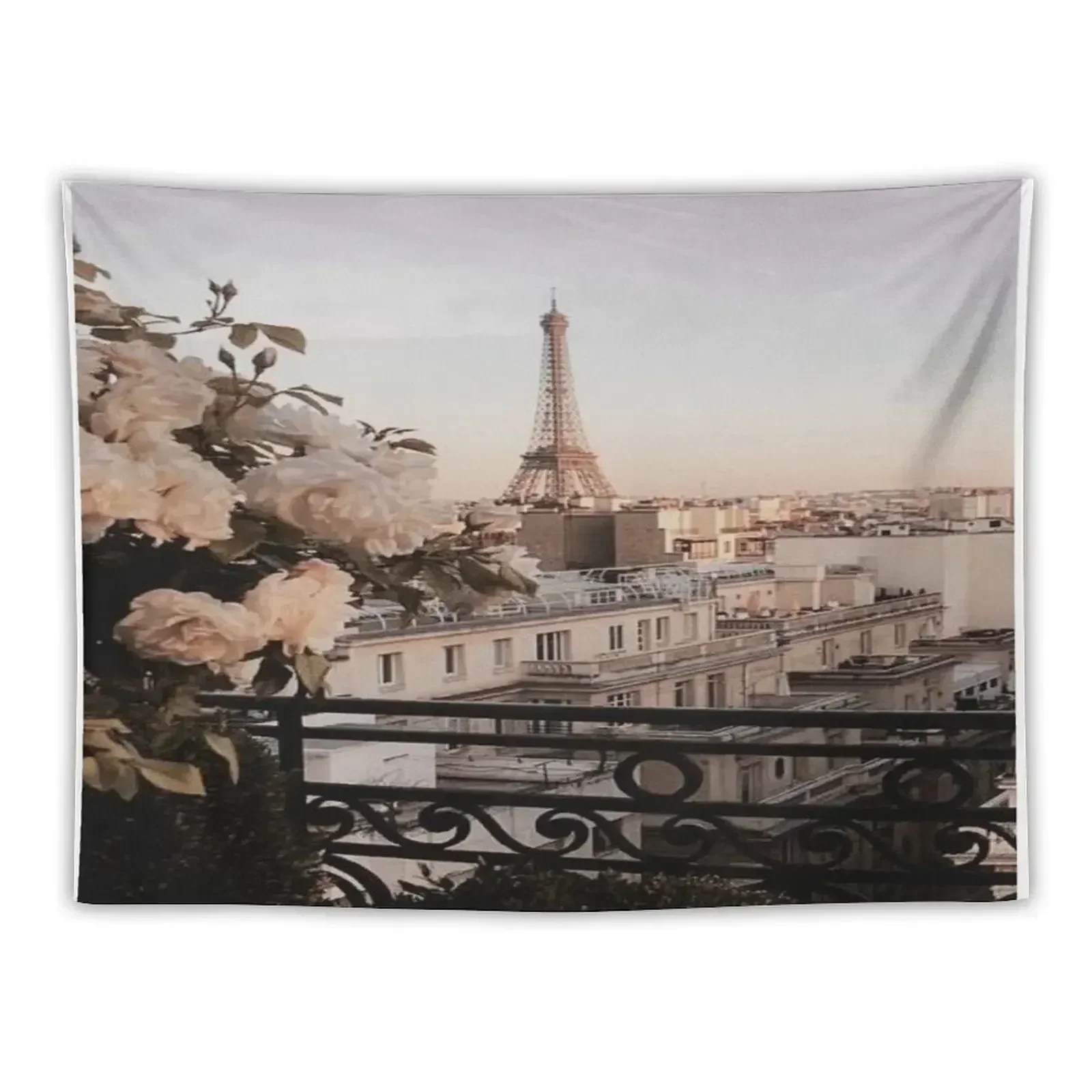 

PARIS LOVE Tapestry Tapete For The Wall Funny Room Decorations Aesthetic Tapestry
