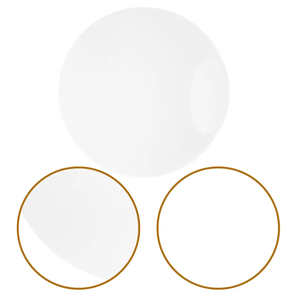 

Round Milky White Frosted Glass Lamp Shade Replacement Globe for Ceiling Pendant Fixture Soft Lighting Home Decor Living Room