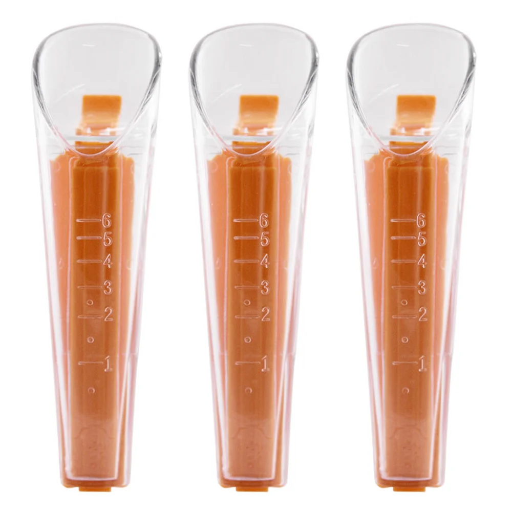 

3Sets Yeast Measuring Cup Plastic Accurate Scale Sealing Clip Baking Kitchen Gadget Tool Yeast Measuring Cup