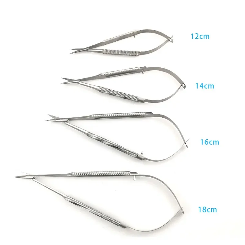 8Types Stainless Steel Castroviejo Corneal Scissors Ophthalmic Capsule Membrane Scissors Eye Surgical Instruments 1pcs