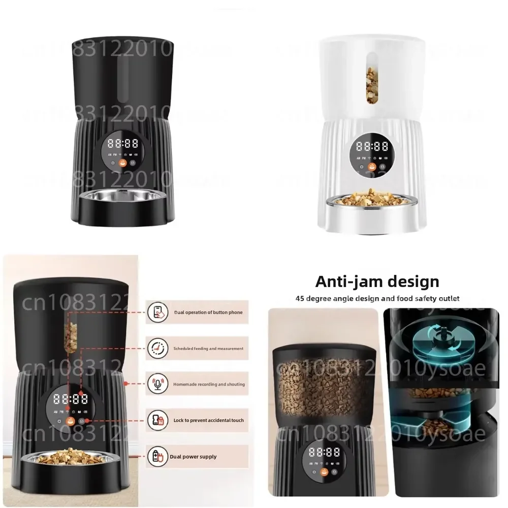 Smart WiFi connection pet feeder household cat and dog food automatic food distribution