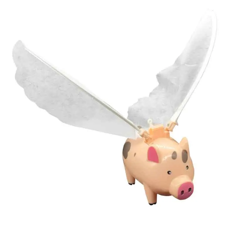 Creative Funny Electric Toy Hanging With Wings Flying Pig Drop-proof Electric Flying Pig Parent-Child Interactive Puzzle Toys