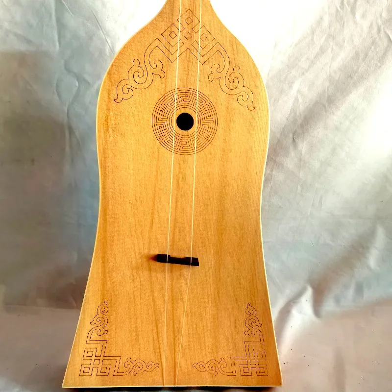 Mongolian musical instrument pottery show spruce mahogany heart all solid wood