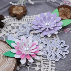 Petal Flower Metal Dies Cutting for Scrapbooking Embossing DIY Manual Photo Album Decor Knife Mold Craft Stencils