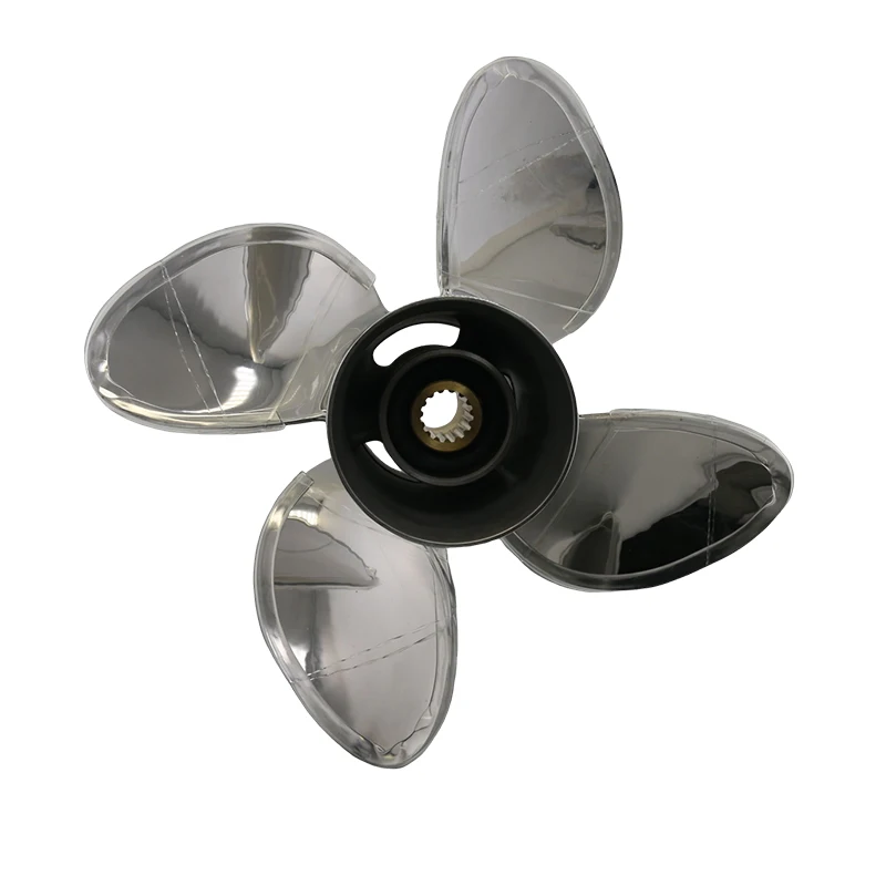 Captain Stainless Steel Propeller 13x19 Fit Suzuki Outboard Engine DF50AV DF70A DF80A DF90 DF100 DF115 DF140 15 Tooth 4 Blades