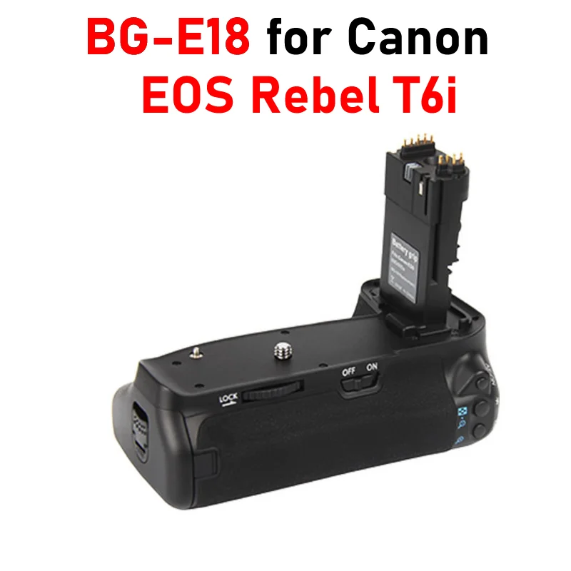 

Батарейный блок T6i с вертикальной ручкой для Canon EOS Rebel T6i Grip