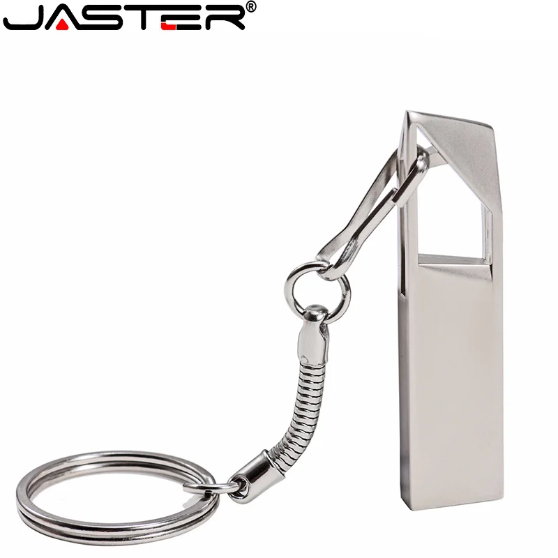 JASTER USB Flash Drive 128GB Mini Metal Memory Stick Special Shape Pen Drive 64GB Creative Gifts Pendrive 32GB External Storage