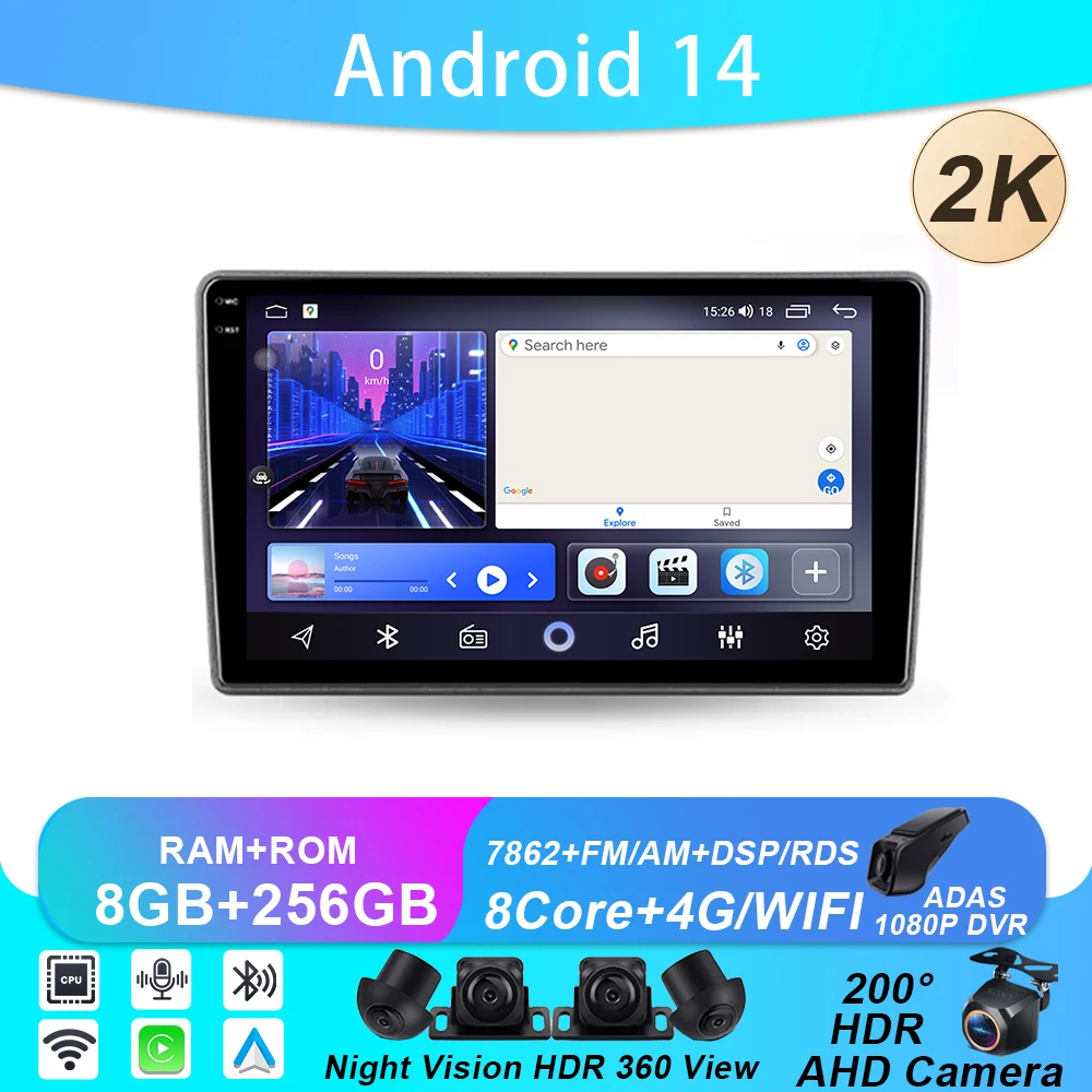 

Android Auto For Hyundai i40 2011 - 2019 Carplay Car Radio Multimedia Player Stereo Player GPS Navigation 5G WIFI BT No 2din DVD