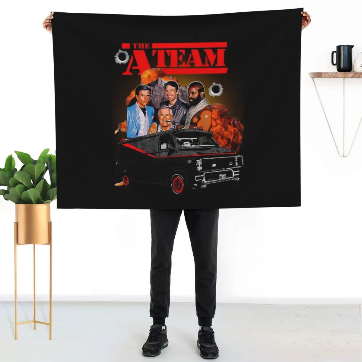 All-risk agency, the a team Throw Blanket couch cozy soft plush fuzzy picnic outdoor blanket